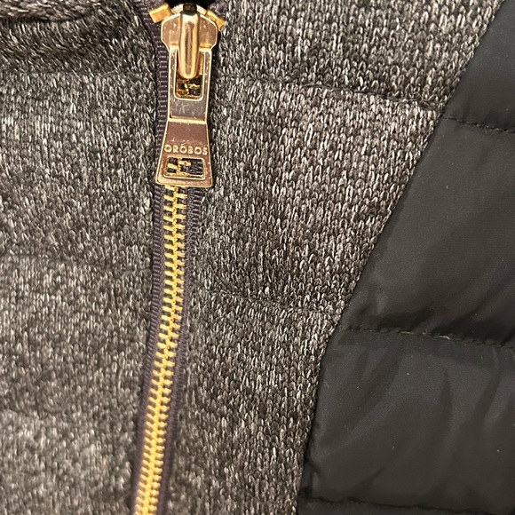 NWOT NEO-I by OROBOS women’s black & grey mix media quilted Parka size XX Small - Picture 5 of 7